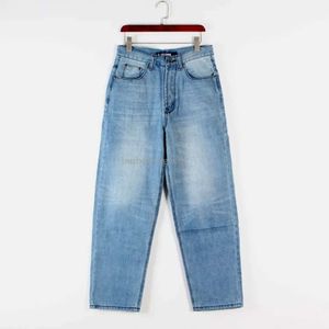 Calça esticada solta calça jeans moda streetwear grande bordado masculino cargo calça jeans masculino estilo hip hop masculino jeans reto masculino