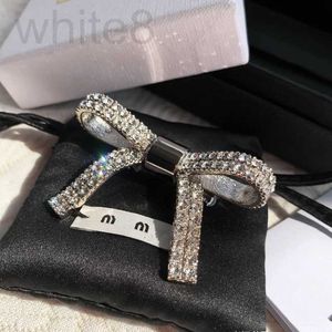 Hair Clips & Barrettes designer New style M Brand Luxury Womens Designer For Women Girls Bowknot Diamond hair p Fashion Hairpin 3M2S