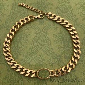 Designer högkvalitativa halsband kubanska choker halsband krage punk vintage chunky tjock länk kedja för kvinnor nyår smycken tillbehör