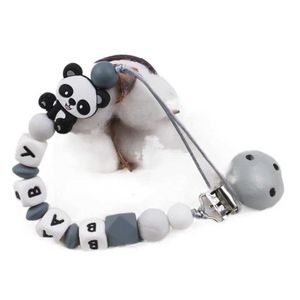 CLIPS CLIPS PACIFATOR# PANDA Nome personalizzato Clips Porta del capezzolo Pacifico Altro Dummy Clips Dummy Clips Dumpi Baby Shower Regali per bambini Giochi denti da bambino D240521