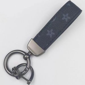 Chaves de designer artesanal Chaves dragonne Multicolor Key Chain Men masculino Bolsa de couro marro