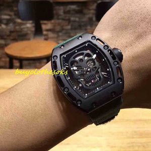 Luxury RM Wrist Watch Designer High-End Watch Men's Casual Watch Wine Barrel Automatisk mekanisk klocka 46PA