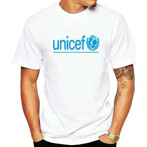 Herrt-shirts nya unicef-mens vit t-shirt storlek s till 3xl s52133