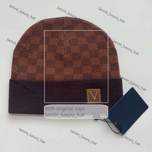 Louiseviution Beanie Hat Wholesale Designer Mens and Womens Beanie Fallwinter Thermal Knit v Letter Hat Brand Bonnet