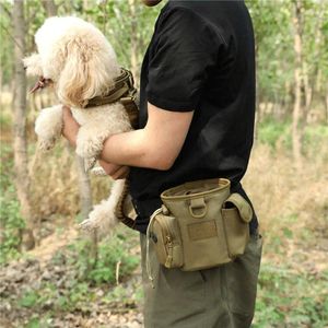 Dog Carrier Tactical Waist Pouch Military Hunting Bag Training Treat Snack Bait Pet Feed Pocket Pets Walking Glove Bags