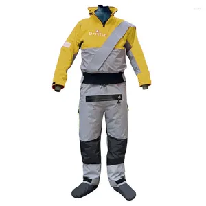 Kadın Mayo Erkekleri Drysuits Su geçirmez nefes alabilen kuru takımlar Kayak için Çıkarılabilir Davlum