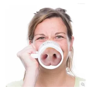 Kupalar komik domuz burun seramik fincan kahve kupa hayvan