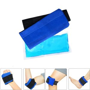 Pacchetto di ghiaccio riutilizzabile con pacchetti gel a figura fredda avvolgente elasticizzato per lesioni sportive Sollievo da ginocchiera della spalla alla caviglia del polso 240509