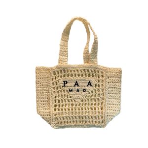 Bolsa de férias de palha bolsa de sacola bolsa de designer feminino saco de ombro de luxo feminino bolsa de praia de alta qualidade sacola bolsa de compras de bolsa de compras destacável