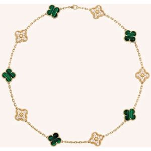 10 Diamond Designer Jewelry Clover Massion Cleef High Quality Gold Designer Necklace for Women's Jewelry GIFS عالية الجودة