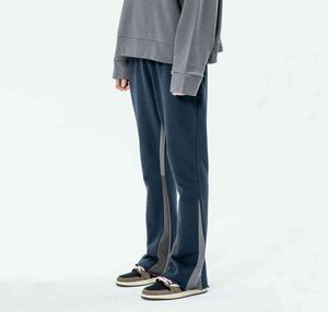 Moblack Flared Pants 패션 브랜드 캐주얼 그레이 스포츠 남자 리마 드 xym1513177