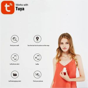 Tuya Akıllı GPS Tracker, Taşınabilir GPS Tracker Keychain 85dB Araba Çocukları İçin Güvenlik Alarmı Pet Dog Cat Çocuk Çantası Güvenlik Koruması