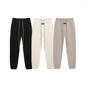 Męskie spodnie 2024SS 9. Kolekcja Moda Mała gumowane logo Jakość 1: 1 mężczyźni kobiety sznurki luźne