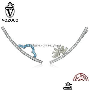 Другое voroco прибытие S925 Sier Color Cute Pighty Penguin Stud Серьги для женщин с цирконом каменной модной ювелирной украшения 20214304568 Drop D Dhdyz