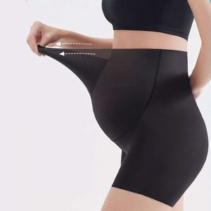 Women's Maternity Summer Wearable Safety Pants Seamless Yoga Shorts Anti-exposure Three-Quarter Leggings Ffor Women L2405