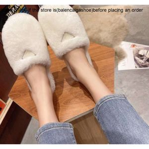 Pradsandals Slippers 2022 Fur Raccon Fur Slides Home Furry Sandals Flat Pradsandals Female Feman