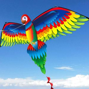 Kite Accessories Sports Beach Kite Childrens Fun Toys Impact Education Toys Childrens Realistic 3D Parrot Kite Outdoor Flying Game WX5.218524