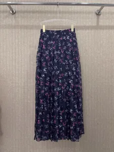 2024 Summer New Fashion Lady Pattern Skirts sottili Womens All Match Elegant High Waist A Line Sweet Skirt