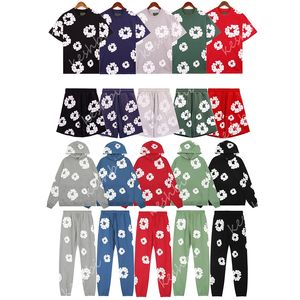 Mens designer hoodie sportkläder lösa hoodies för kvinna svart jacka blå huvtröja tröja man jogger byxor hip hop tracksuit