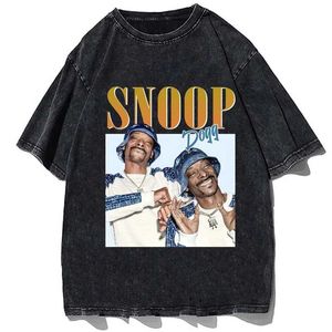 Herren-T-Shirts Herren Hip-Hop Rap Snoop Dog Boot Shirt Mode Baumwolle Kurzarm T-Shirt Kleidung Drucken übergroße T-Shirt S52133