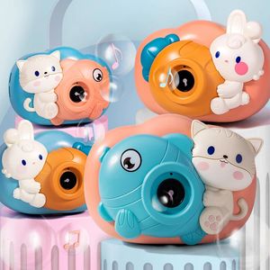 Childrens Electric Bubble Toys Cute Rabbit Soap Automatic Water Camera Machine Gun Summer Outdoor Games Childrens Toys 3-Year Direct 240520