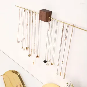 Bolsas de joias adesivos de parede adesiva de madeira stand titulares de jóias para colar bracelete brejing fingra organizador de cabeçote