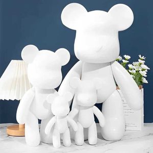 Figuras de brinquedo de ação pintando diy embrião branco fluido plástico desenhado traço violento brinquedo modelo boneca boneca ld bloqueio bloqueio presente h240522