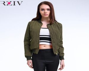 Whole 2016 Winter Flight army green bomber jacket women jacket and women039s coat clothes bomber ladies3092943