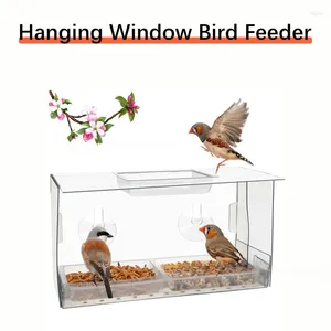 Inne ptaki dostarczają akrylowe ssanie karmnik dzikie gołębie kolibry składane klatki gniazda wiszące okno zwierzaka