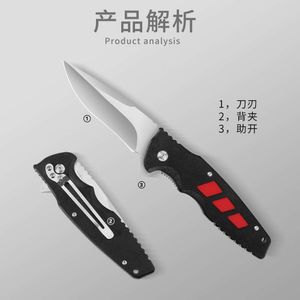 Camping Portable Tactical Outdoor Pocket Self Defense Ing Single Hand Quick Opening Folding Knife 0962C6