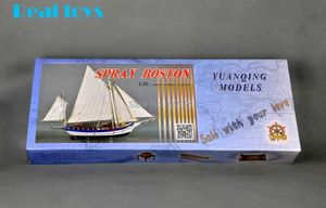 Elektriska/RC -båtar Spray Boston SAILING SCALE 1/30 666mm trämodellbåtset