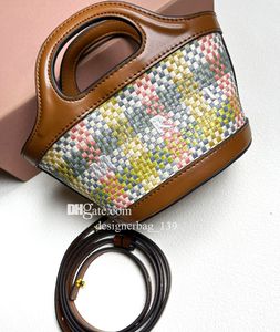 Summer Beach Straw Bag Designer Tote Women Handbag Woven Food Basket Shopping Axel crossbody PAGS