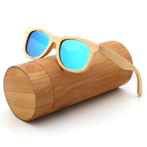 Fashion Kids Reisen Sonnenbrillen Holz polarisierte handgefertigte Bambus -Sonnenbrillen UV400 Flexible Sicherheitsrahmen Brillen für Jungen und Mädchen 240521