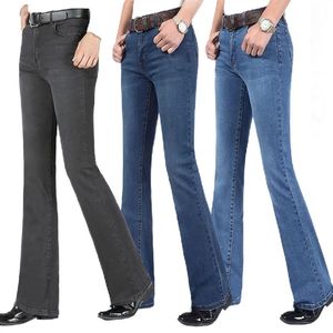 Herren Flare Jeans Mid-Rise Elastic Flare Jeans Mode Männer Flare Jeans Herren Jeanshose Mehrfachfarbe Größe 26-40 240521