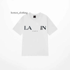 Lanvis Sweatshirt Top Brand Mens T-shirts Designer Luxury Classic T Shirt Chest Letter Printed Shirt High Street Tshirts Cotton Loose Tees Hoodie 4077