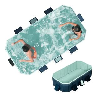 Blasable Free Großfamilienpool Haustierbadewanne Outdoor Garten Faltbares Schwimmen für Katzen Hunde Immersion Vorräte 240521