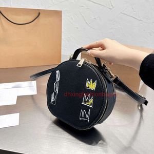 Basquiat Bag Designer Bag Classic Round Cake Buns Women Shoulder Tote Bag Handbag Lady Messenger Purse