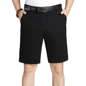 Men shorts avô diariamente calças do estilo comercial do estilo de negócios com zíper Botão de fechamento dos bolsos laterais para o pai A e