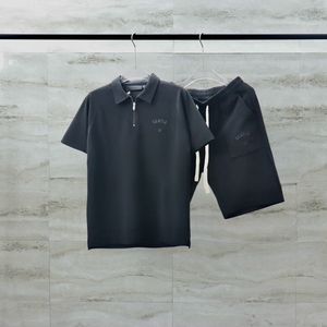 24SS USAメンズアーク3DシリコンロゴティーコットンTシャツ夏のショートパンツスーツカジュアルハイストリートポロショーツトラックスーツ