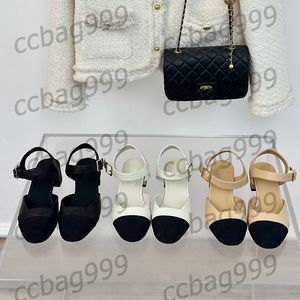 Scarpe da designer scarpe slingback mary jane scarpe abbigliamento abbinamento color sandals cotto sandali alla caviglia alla caviglia scarpe estive