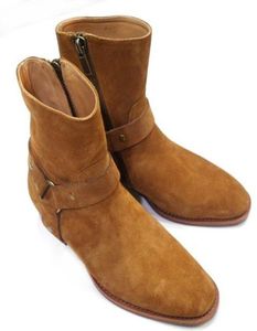 Мода Wyatt Biker Chase Chains Acle Boots Boots Мужские туфли заостренные пальцы для мяса для мужчин сапоги кожаные мужские туфли бота -милитары SH1589100