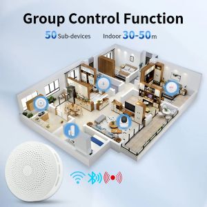 Meian Tuya Zigbee Ağ Geçidi Çok Modlu Zigbee 3.0 Hub WiFi Bluetooth Ağ Geçidi Bağlantısı Su Sızıntı Sensörü Kapı Sensörü Akıllı Ev