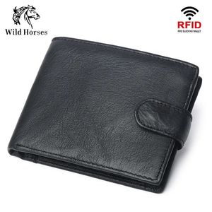 RFID محفظة RFID LEATHINE LEATHER مع محفظة جلدية للعملة المعدنية مع محفظة جلدية 240521