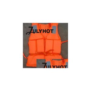 Life Vest & Buoy Professional Safety Swimming Jacket Foam Colete Saavidas With Sos Whistle For Water Sports Drifting Surfing 240425 Dr Dhl0A