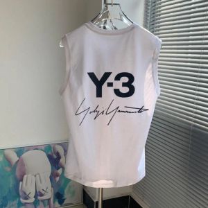 Y3 Men's Tank Tops Fashion Designer Vest T Shirts Y3 Printed Signature Crewneck Sleeveless Vest T-shirt Women's Trend Loose Sports Fitness Top High Quality Cotton Tops