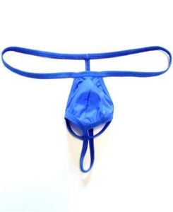 Herren sexy Ice Seidentangs atmungsaktive Seamlesss G Strings Tangas Man Mini Micro Penis Beutel SPIETE T Rücken erotische Dessous schwulen Unde2288211