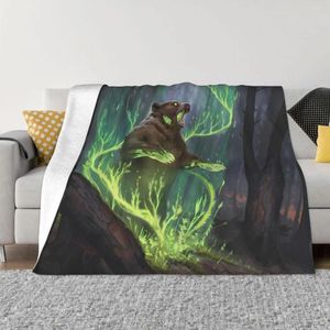 Decken Dnd Game Decke Flanell Angry Bär gemütlicher weicher Fleece -Bettspritzer