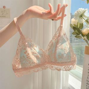 Japanese Seamless Underwear Sexy Push-Up Temptation French Comfortable Lace Inner Wear Women's Bra