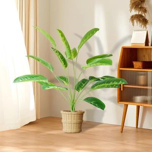 Decorative Flowers Artificial Plants Large Tropical Palm Tree Fake Banana Leaves Garden Home Living Room Wedding Decoration Outdoor