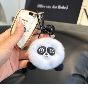 3pcs panda bolsa pingente preto e branco pequenos briquetes de coelho Keychain Keychain Kawaii